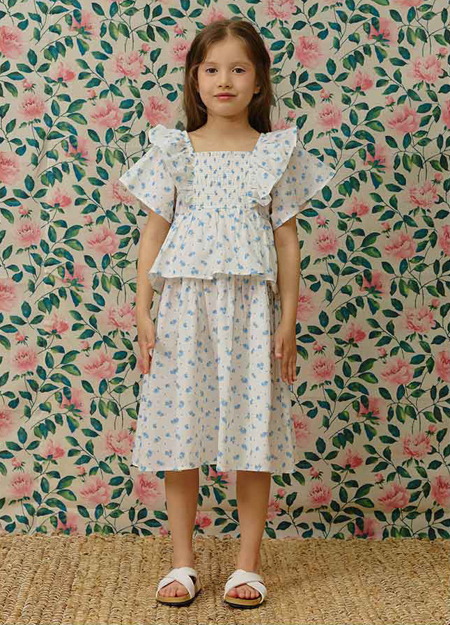 [현대백화점] 팔라스로얄 RP62-OP202WH/블루 로즈 원피스/26년/SS/신상/여름/원피스/아동복/선물/현대울산