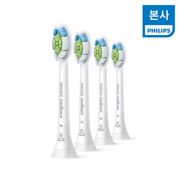 [현대백화점] [H.Point Pay현대백화점카드7%즉시할인~10/25]PHILIPS 필립스 소닉케어 W 옵티멀 화이트 칫솔모 화이트 4개입 HX6064/14 +할인쿠폰