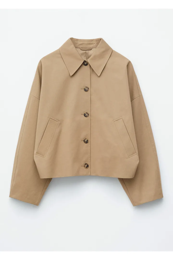 앤아더스토리즈 박시 코튼 자켓의 베이지컬러 Product입니다.