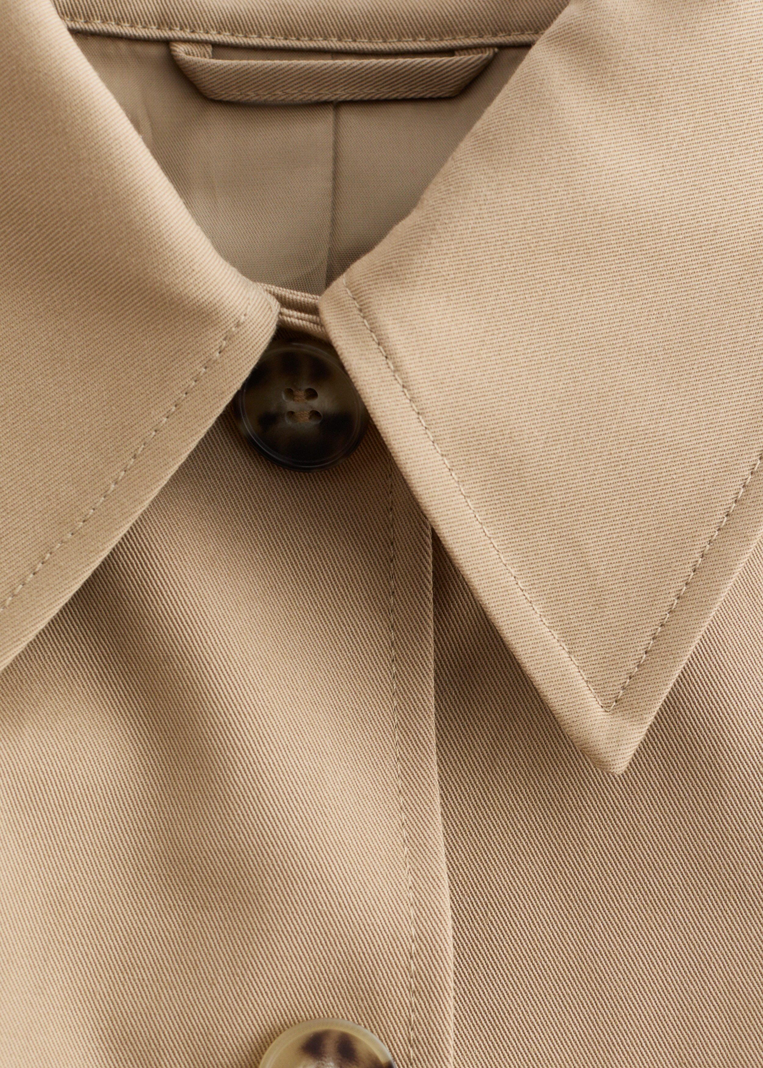 앤아더스토리즈 박시 코튼 자켓의 베이지컬러 Detail입니다.