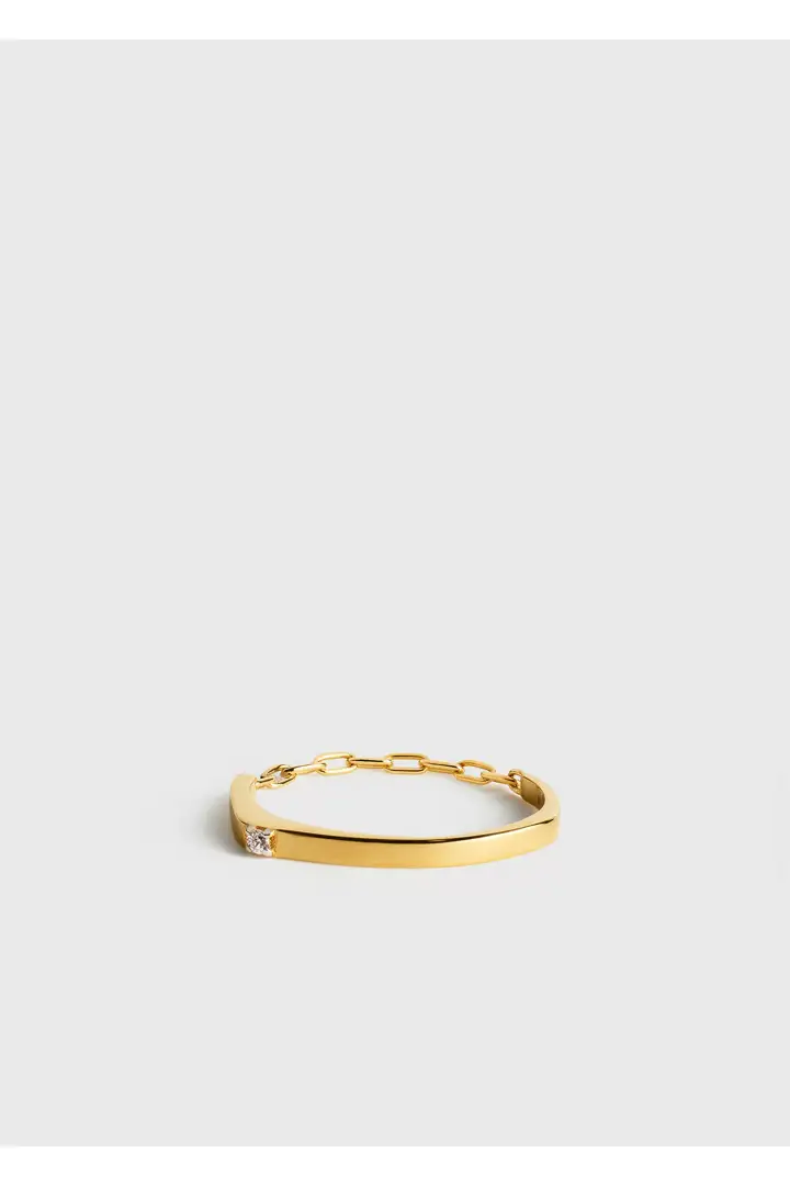 TOTEME default image 7 of 골드 in 다이아몬드 체인 링 18KT 골드