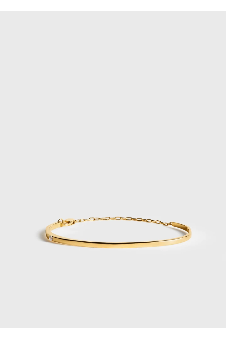 다이아몬드 체인 브레이슬릿 18KT 골드