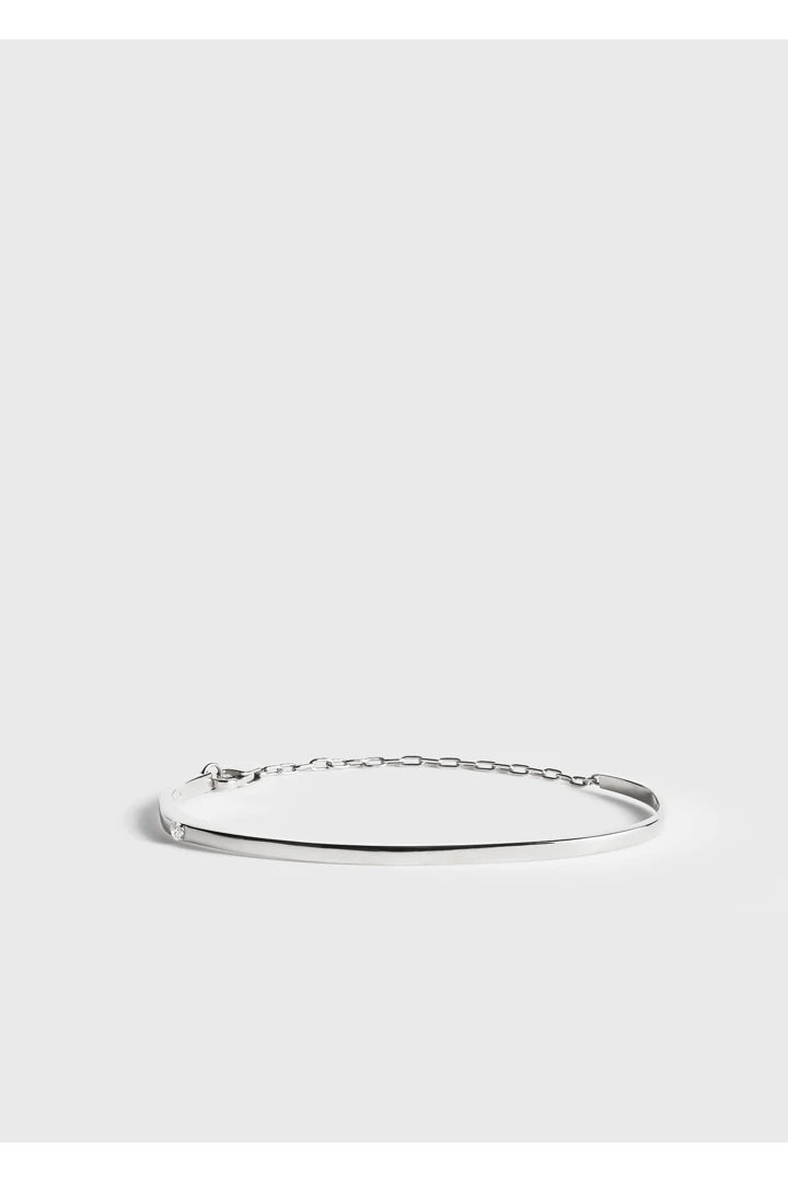 TOTEME 다이아몬드 체인 브레이슬릿 18KT 화이트 골드의 화이트 골드컬러 0번쨰 이미지입니다.