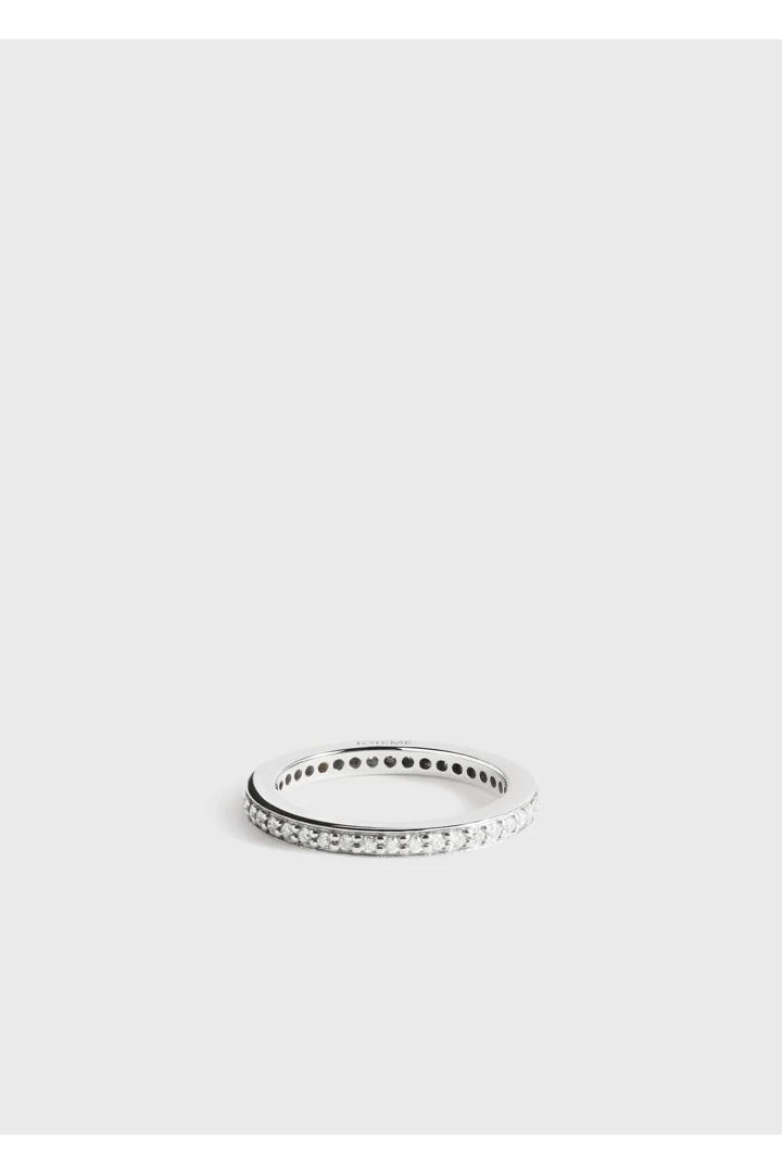 TOTEME 이터너티 다이아몬드 미디 링 18KT 화이트 골드의 화이트 골드컬러 6번쨰 이미지입니다.