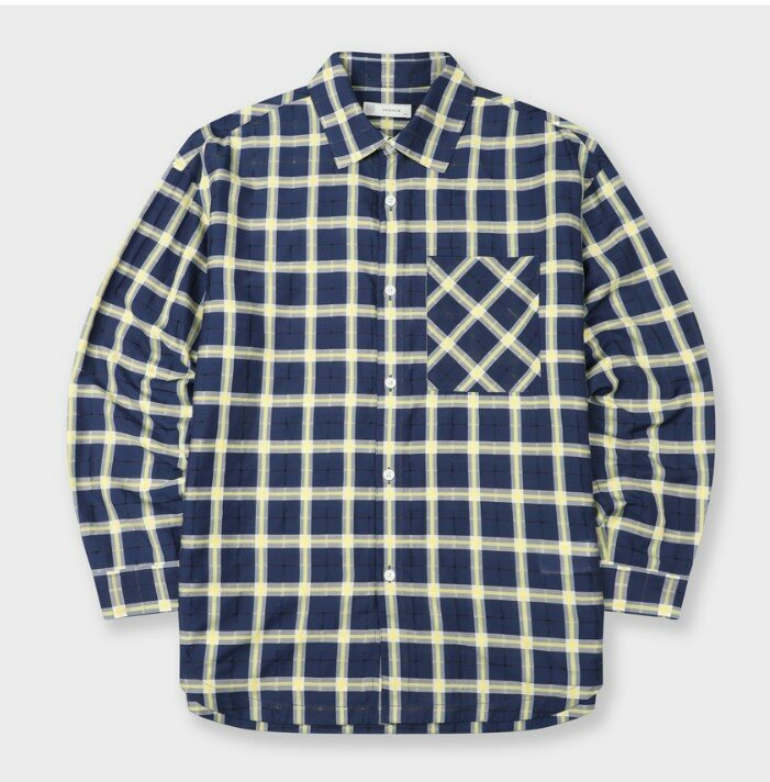 [현대백화점] [H.Point Pay현대백화점카드5%즉시할인~04/05]본 24S/S 체크 오버핏 캐주얼 셔츠 BN4MBA673 +할인쿠폰