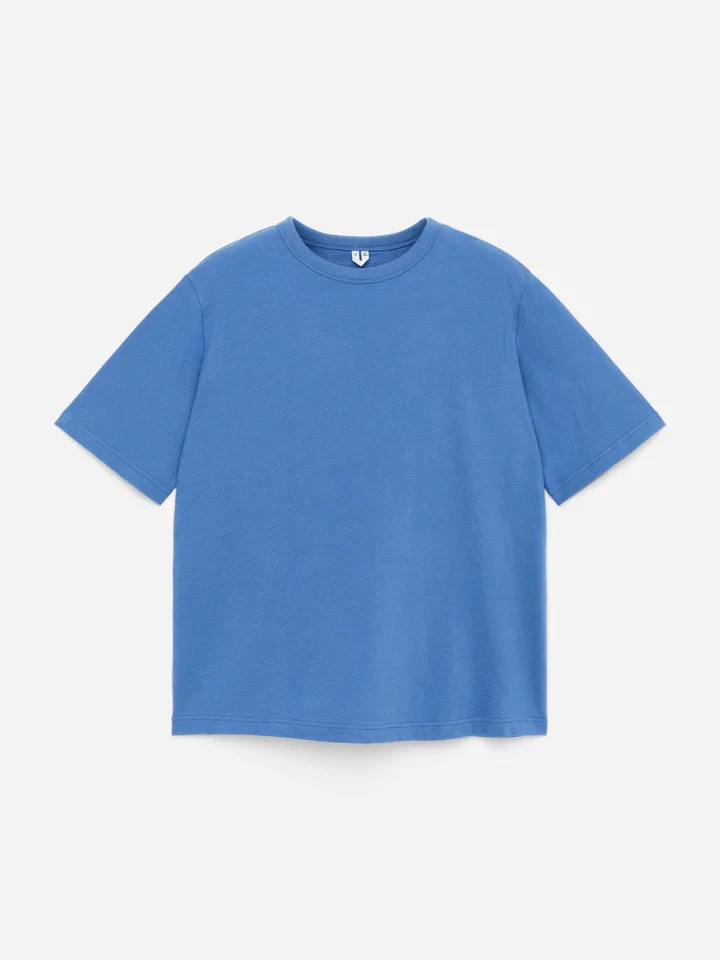 ARKET default image 6 of Blue in 릴랙스드 부클레 티셔츠