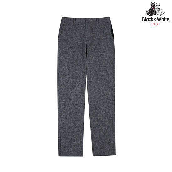 블랙앤화이트 [현대백화점] 남성 멜란지 잔패턴 두잉 팬츠 5086GAWN_CHARCOAL +할인쿠폰