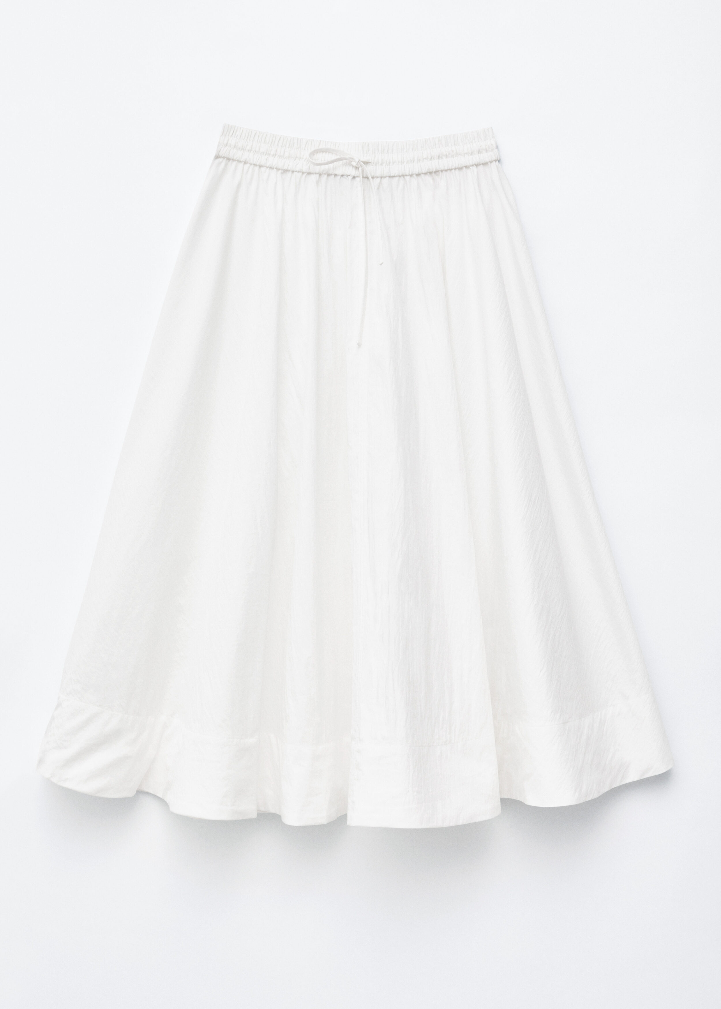 앤아더스토리즈 개더드 코튼 블렌드 맥시 스커트의 화이트컬러 Product입니다.