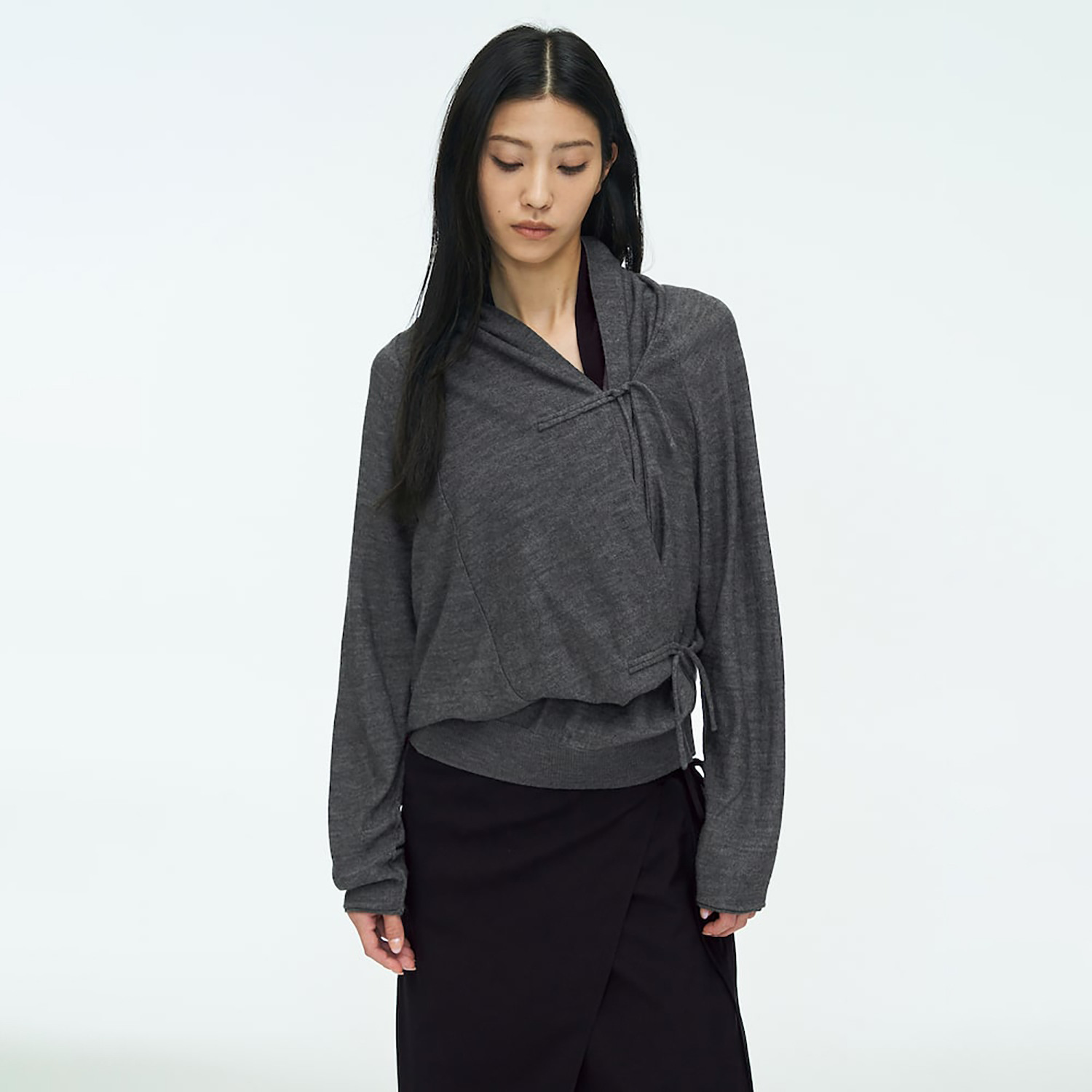 삼성물산 패션부문 [현대백화점] [KB국민카드, H.Point PayKB국민카드6%할인~09/20]Big Cowl Tie Pullover  Grey AG6951B014 +할인쿠폰