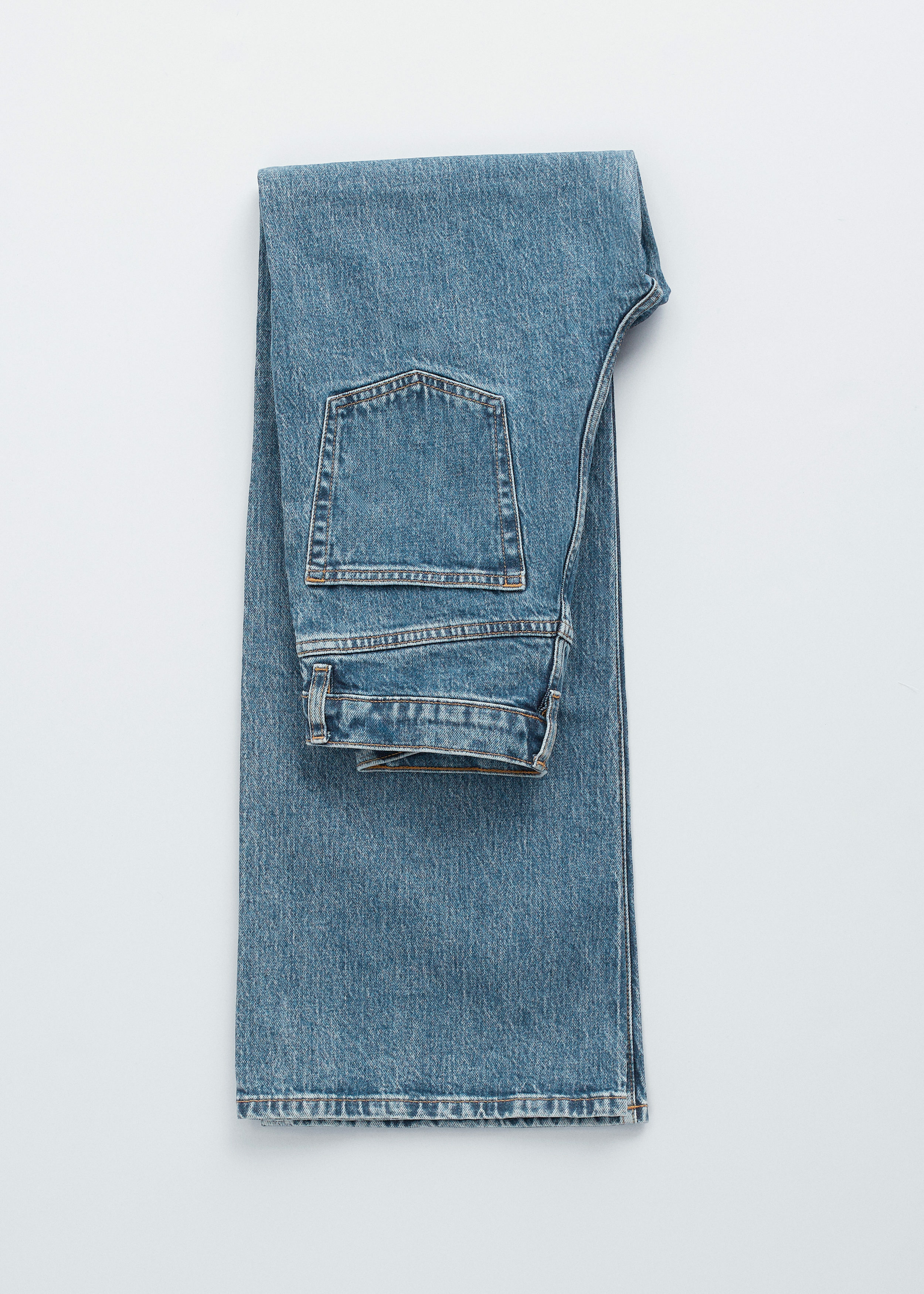 앤아더스토리즈 와이드 레그 진의 미드 블루 워시컬러 Product입니다.