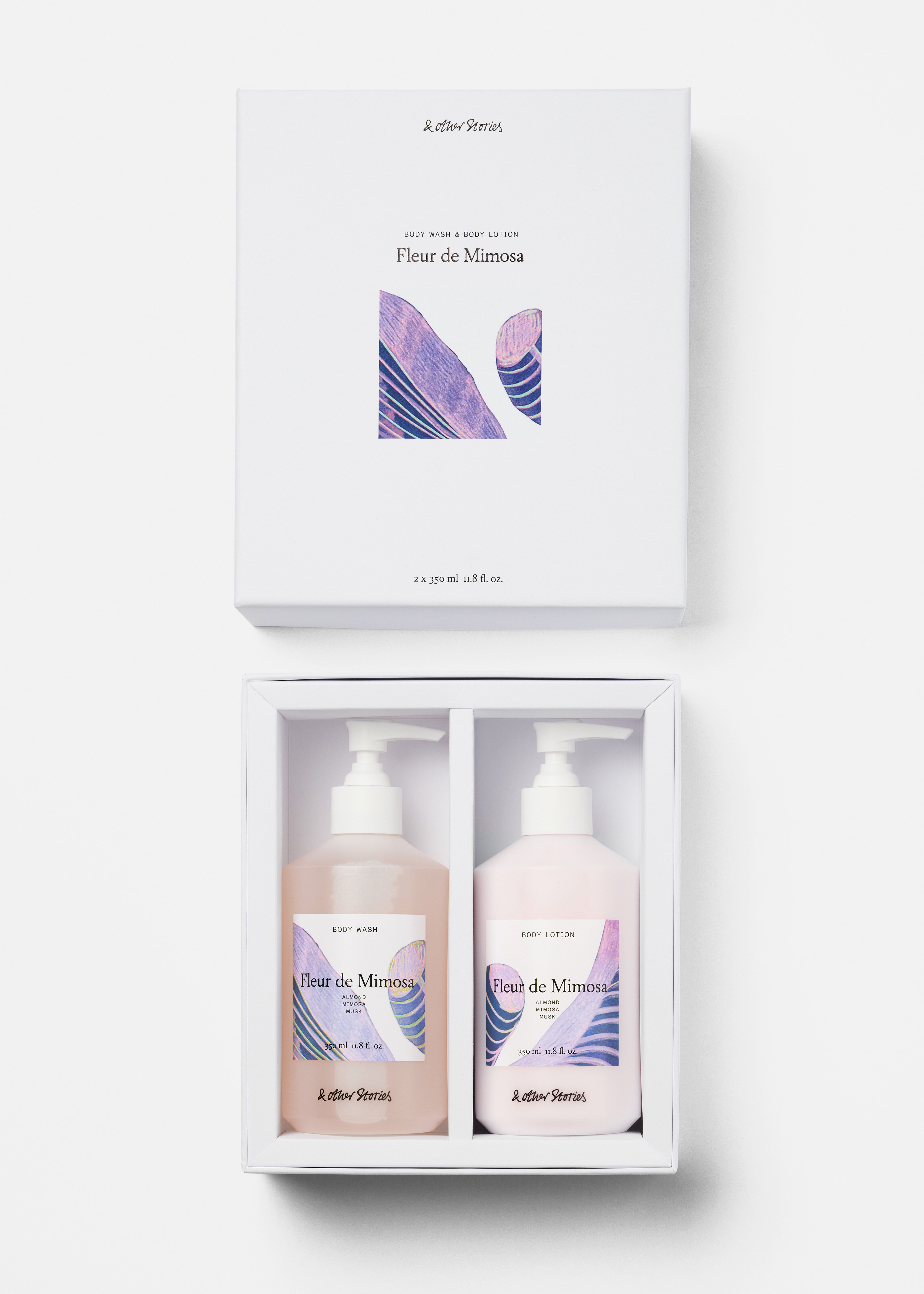 앤아더스토리즈 플뢰르 드 미모사 바디 워시 & 바디 로션 키트의 플뢰르 드 미모사컬러 Product입니다.