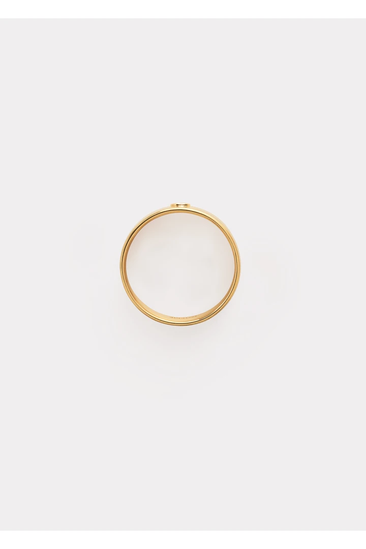 TOTEME 시가 다이아몬드 미디 링 18KT 골드의 골드컬러 3번쨰 이미지입니다.