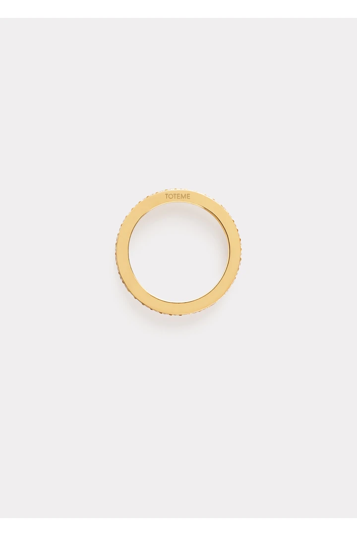 TOTEME 이터니티 다이아몬드 미디 링 18KT 골드의 골드컬러 3번쨰 이미지입니다.