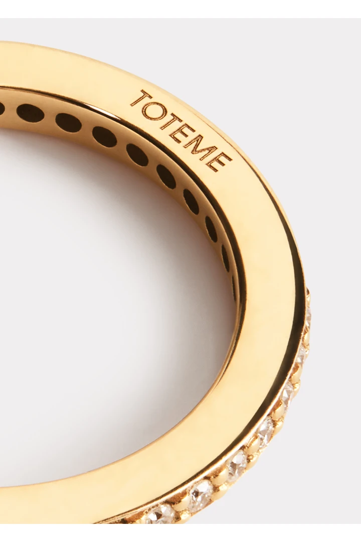 TOTEME 이터니티 다이아몬드 미디 링 18KT 골드의 골드컬러 5번쨰 이미지입니다.