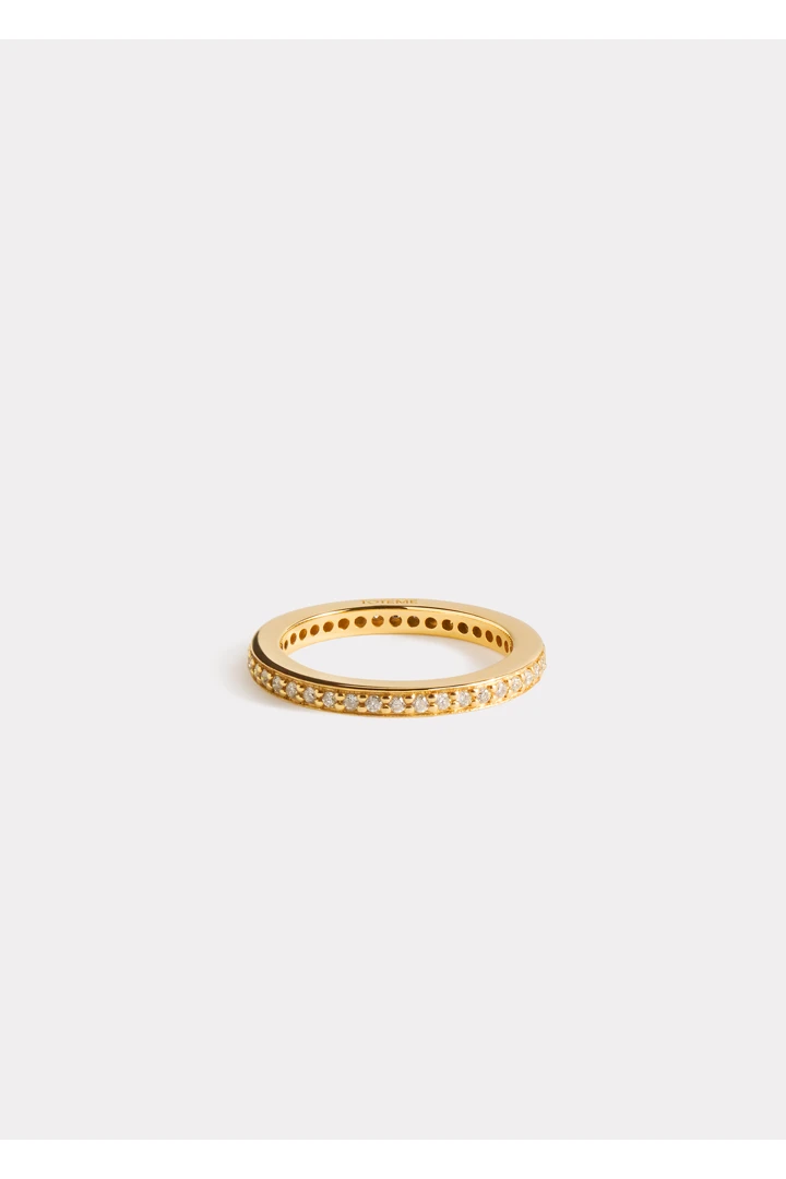 TOTEME 이터니티 다이아몬드 미디 링 18KT 골드의 골드컬러 6번쨰 이미지입니다.