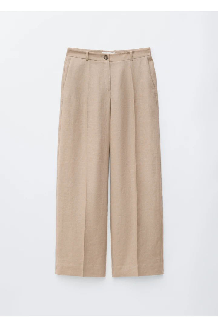 &OS image Style With default 0 of null in 테일러드 리넨 트라우저