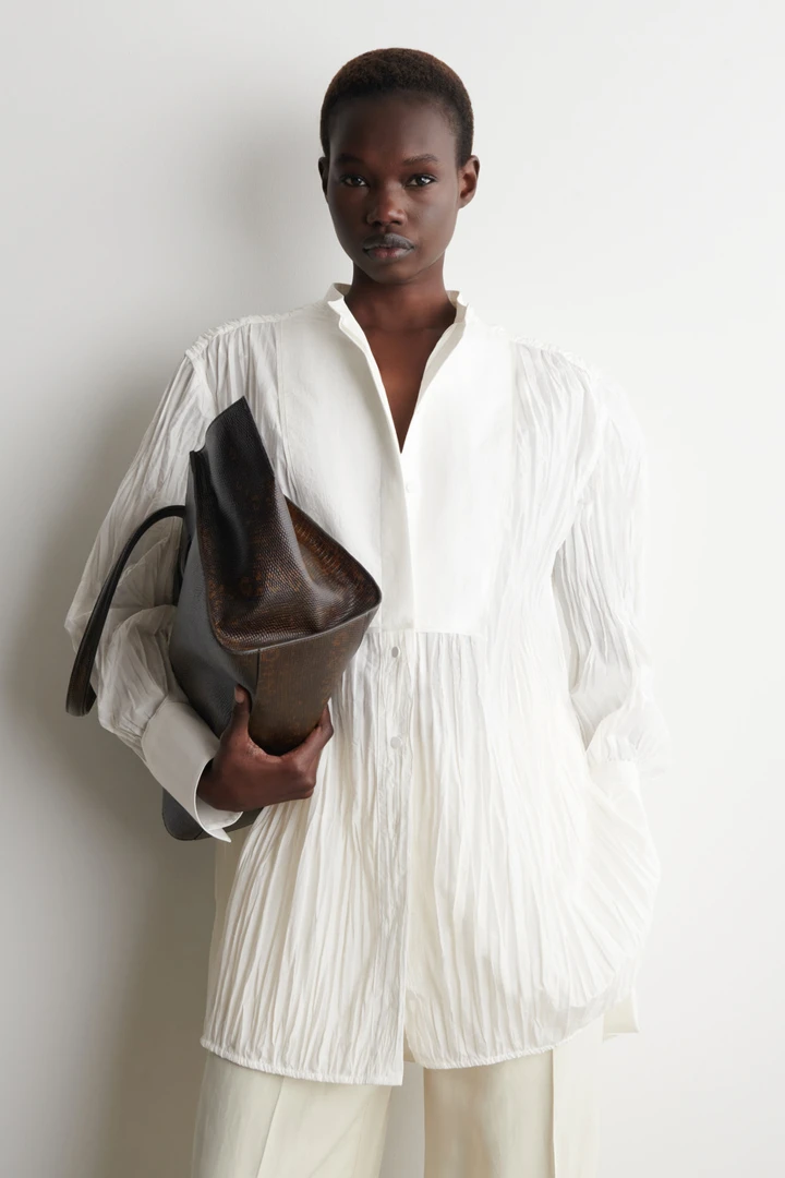 코튼 셔츠 드레스 제품 이미지 예시