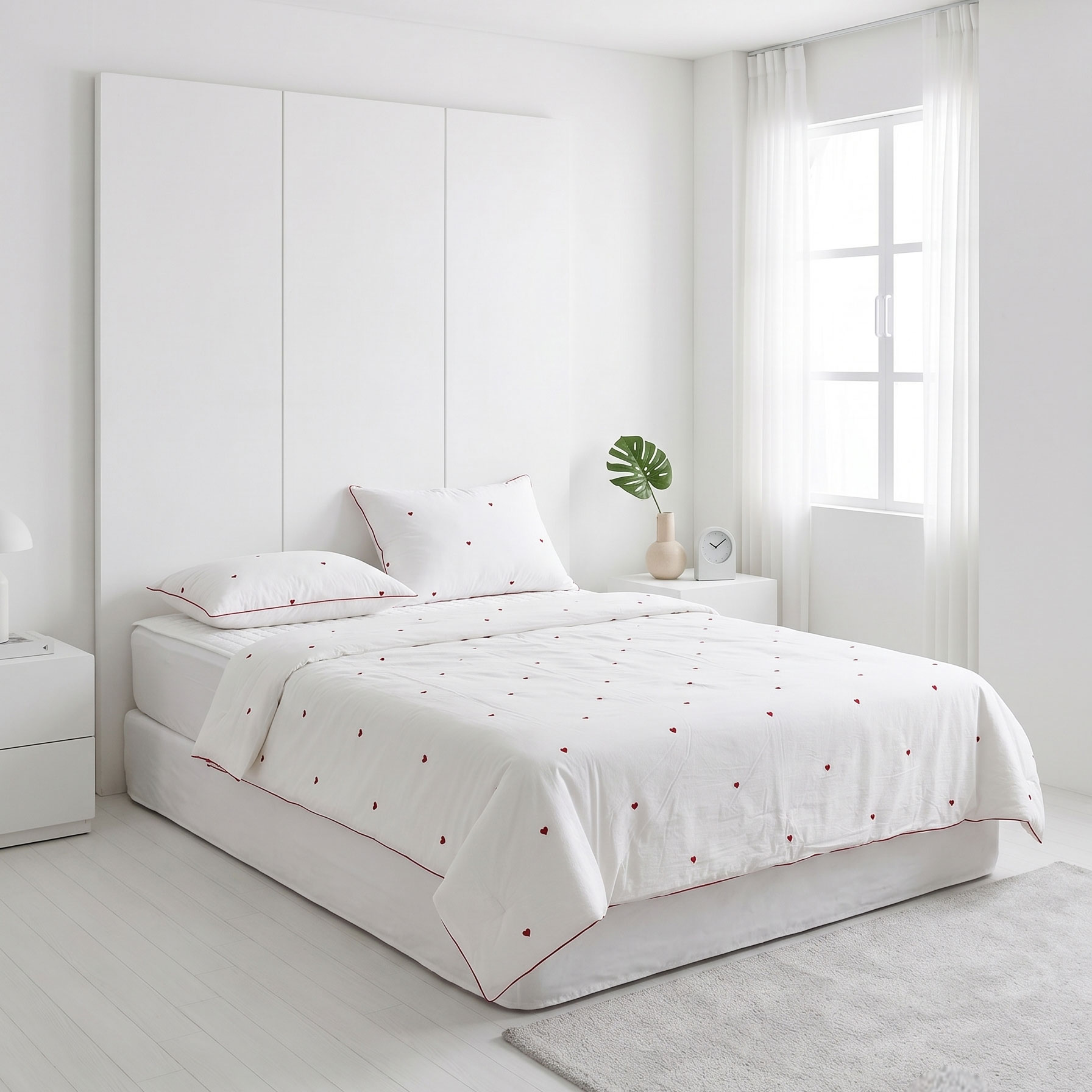 (주) 설 [현대백화점] [KB국민카드, H.Point PayKB국민카드6%할인~10/04]설베딩 고밀도하트 차렵 Q +할인쿠폰