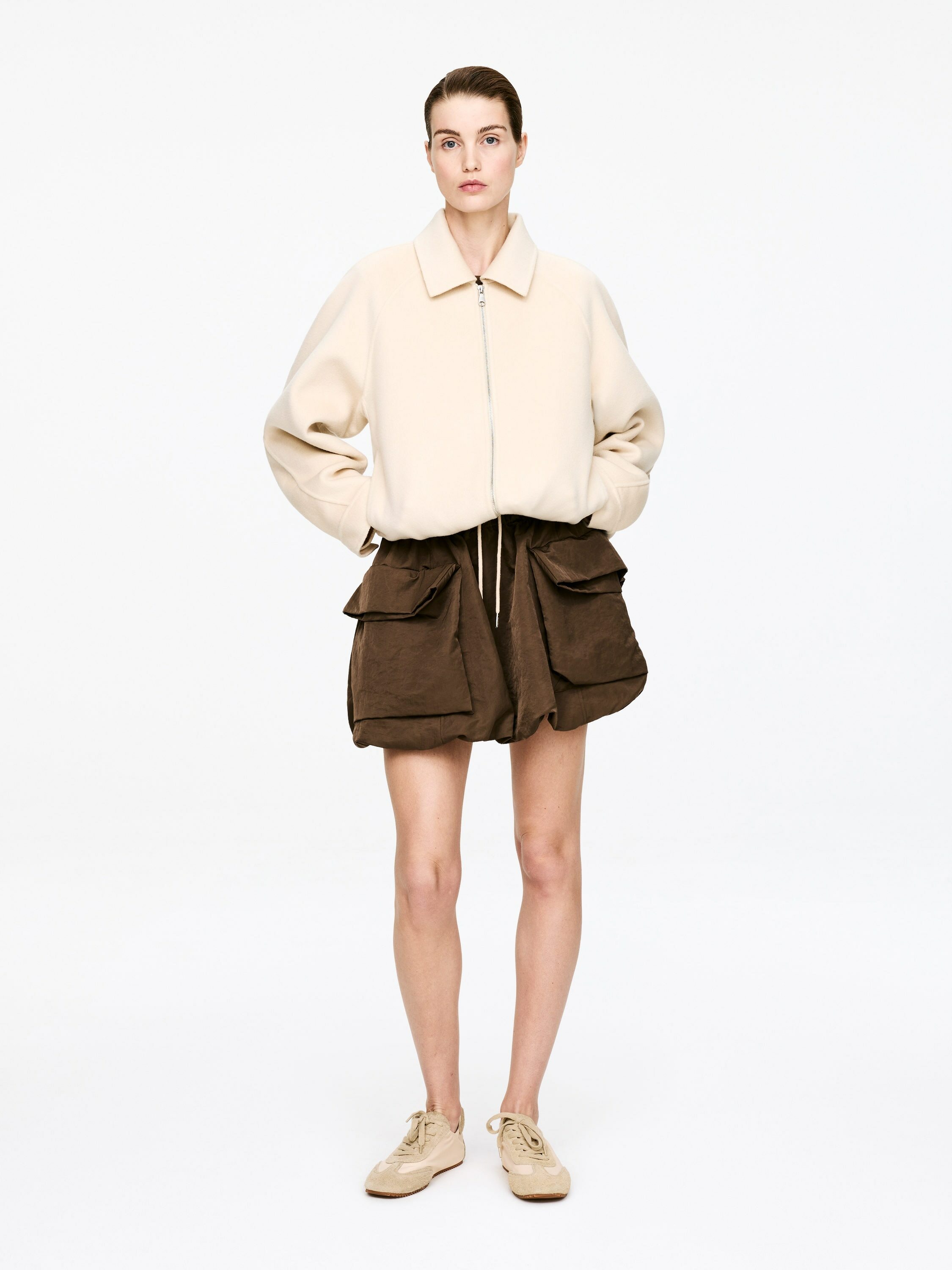 ARKET default image 3 of Brown in 미니 버블 스커트