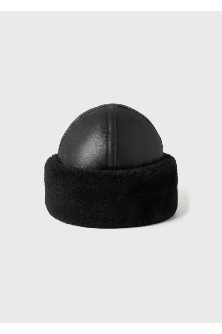 시어링 윈터 햇 블랙