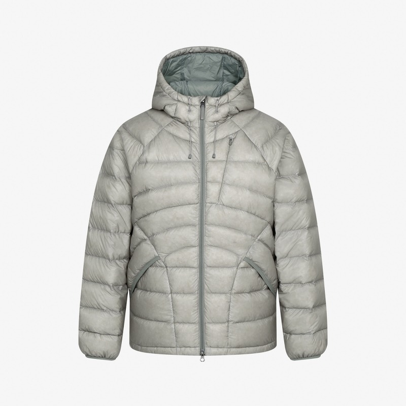 휠라코리아(FILA KOREA) [현대백화점] [KB국민카드, H.Point PayKB국민카드6%할인~09/06]남녀공용 에어플로우 후드 경량 다운 그레이 FS264DJ01X012091 +할인쿠폰