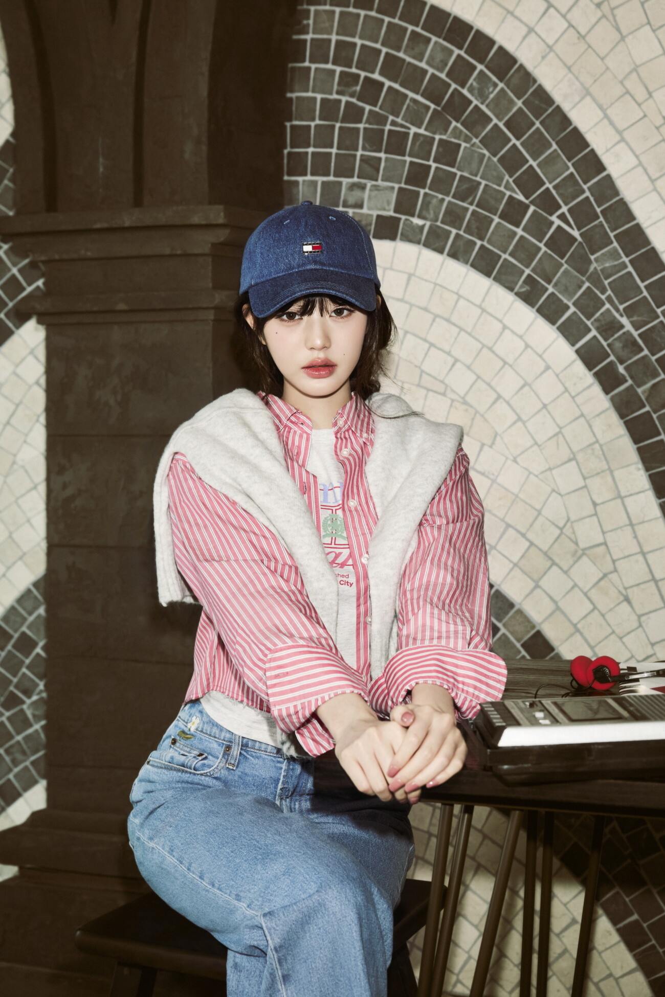타미진 여성 클레어 와이드 데님팬츠 T32F6NEW31TWT1 상품 이미지