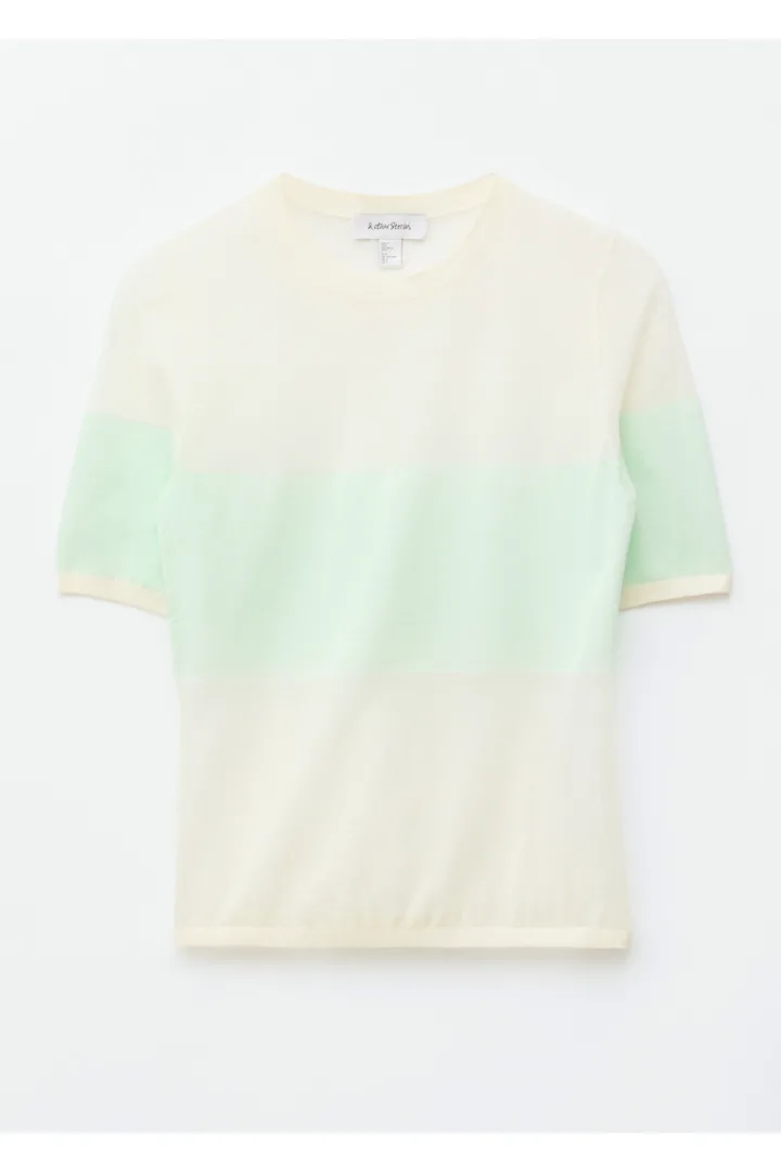 &OS image 19 of 터쿼이스 in 파인 니트 티셔츠