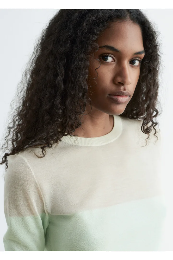 &OS image 19 of 터쿼이스 in 파인 니트 티셔츠