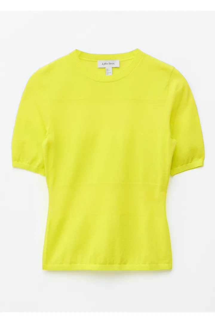 &OS image 18 of 옐로우 in 파인 니트 티셔츠