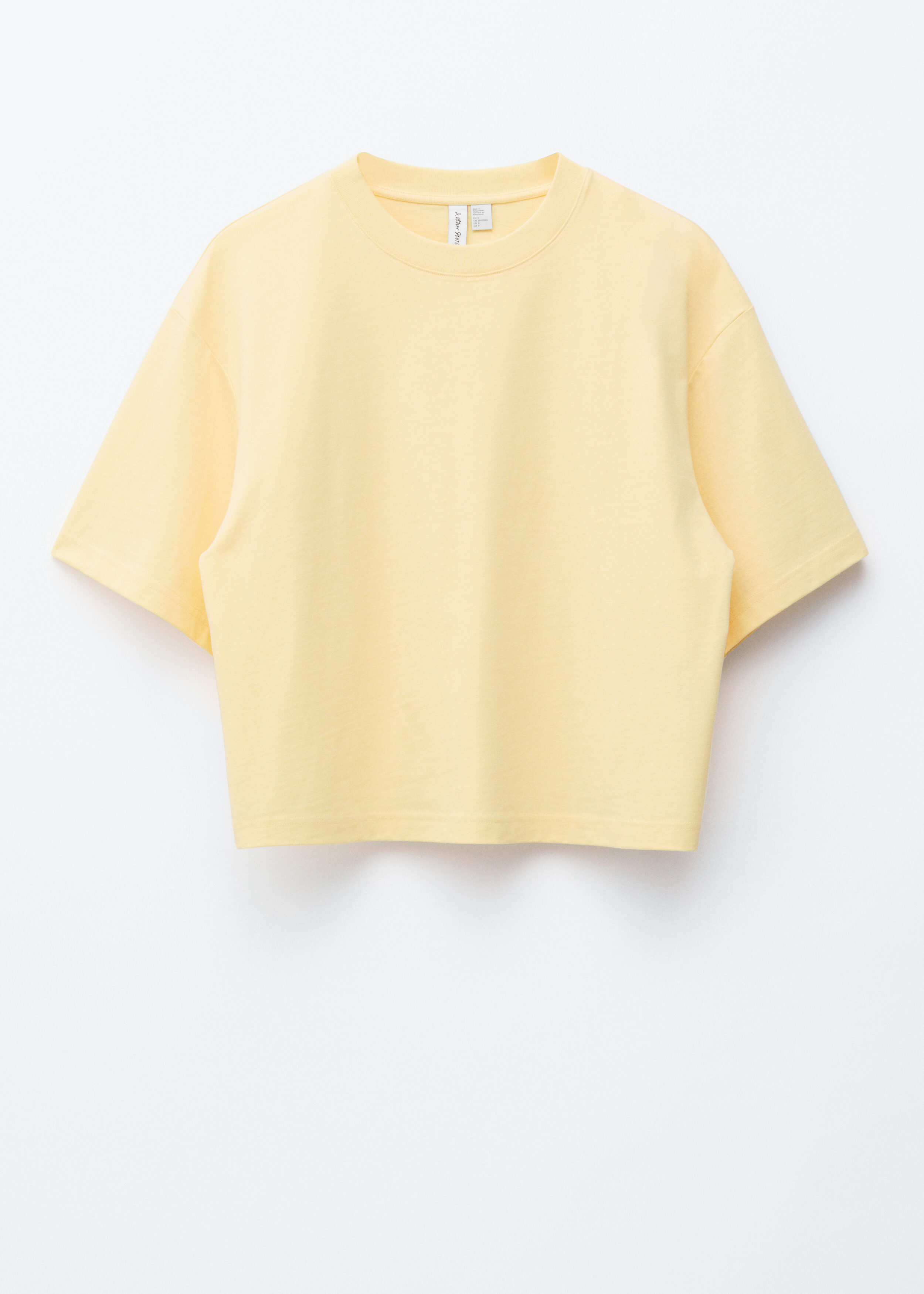 앤아더스토리즈 박시 티셔츠의 옐로우컬러 Product입니다.