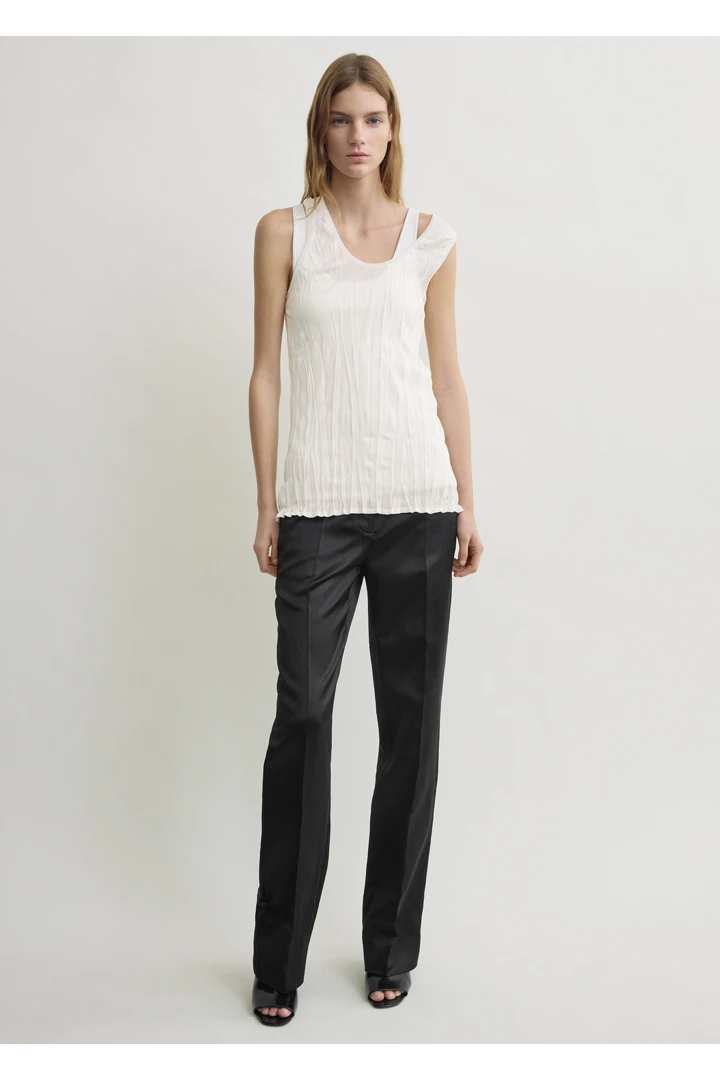 TOTEME default image 3 of 화이트 in 크링클드 니트 탱크탑 화이트