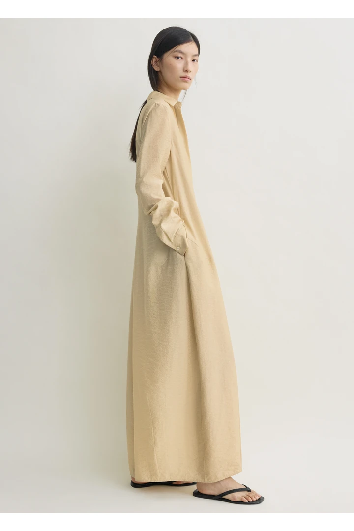 TOTEME 패러슈트 셔츠 드레스 스톤의 스톤컬러 1번쨰 이미지입니다.