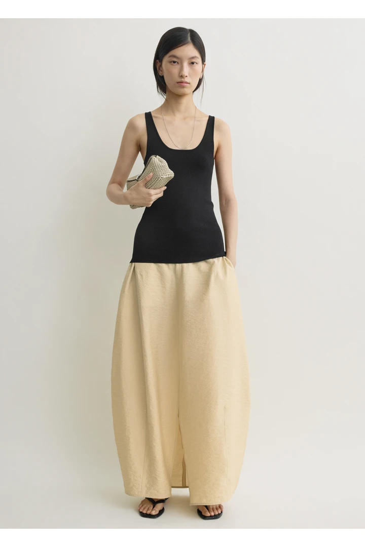 TOTEME default image 14 of 크림 in 패러슈트 스커트 스톤