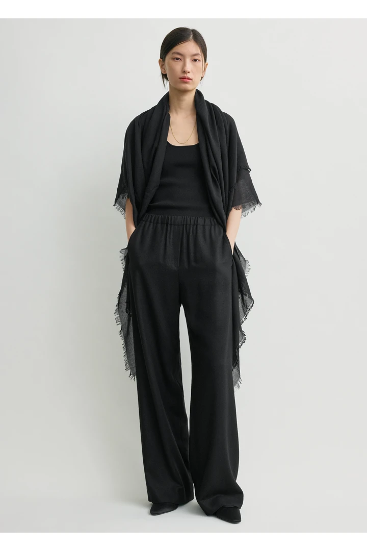 TOTEME default image 4 of 블랙 in 이지 플란넬 트라우저 블랙