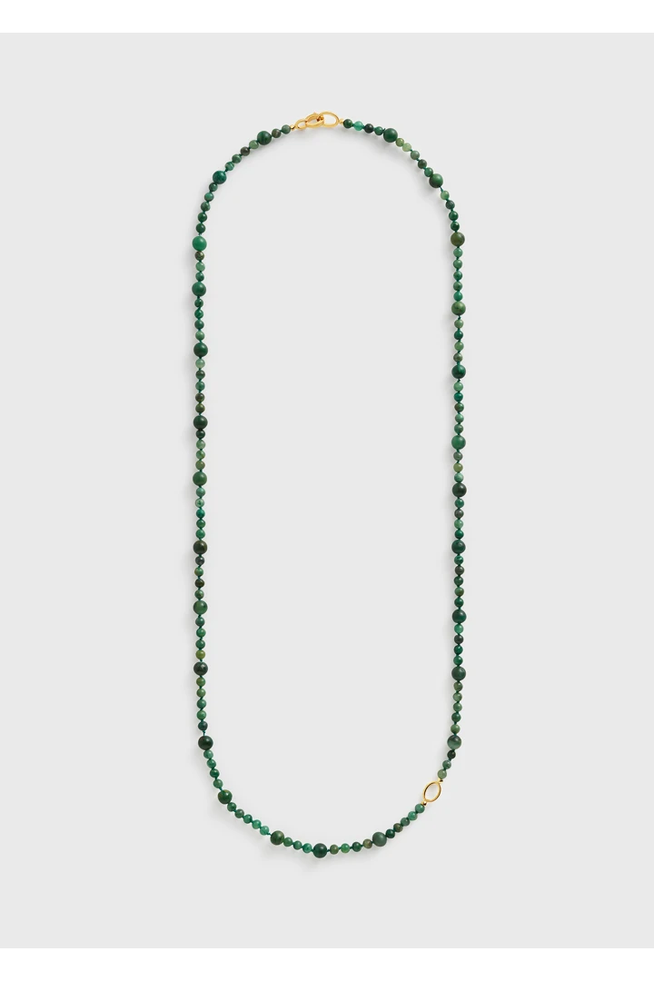 TOTEME default image 1 of 그린 in 인피니티 비드 넥레이스 다크 그린
