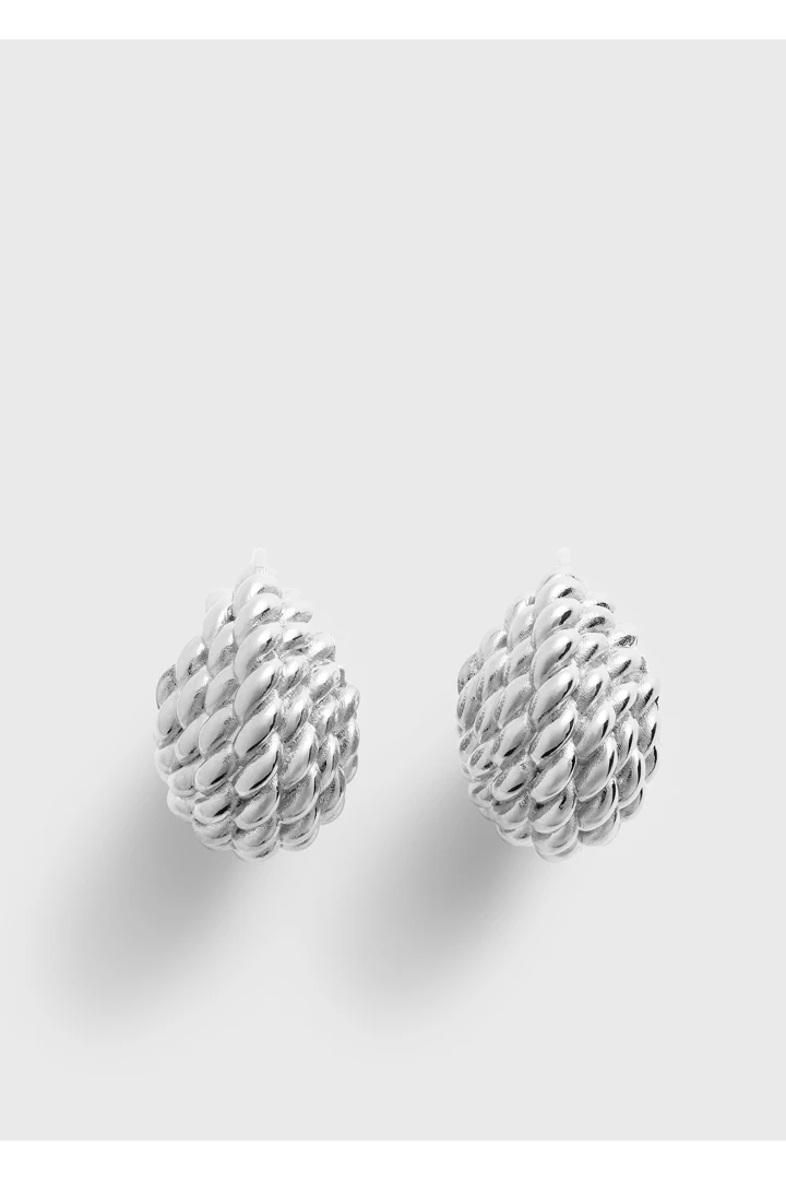 TOTEME default image 11 of 실버 in 로프 후프 이어링 실버