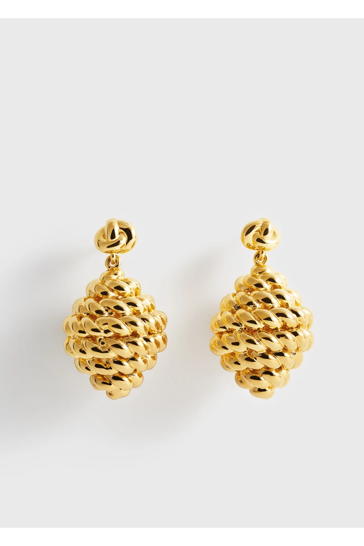 TOTEME default image 11 of 골드 in 로프 드롭 이어링 골드