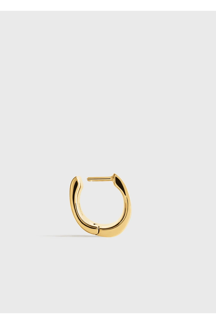 TOTEME 쁘띠뜨 시그니처 후프 이어링 골드의 골드컬러 5번쨰 이미지입니다.