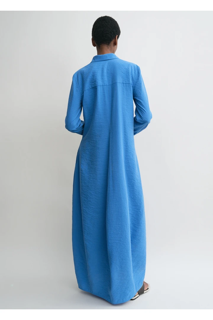 TOTEME 패러슈트 셔츠 드레스 코발트의 코발트컬러 3번쨰 이미지입니다.