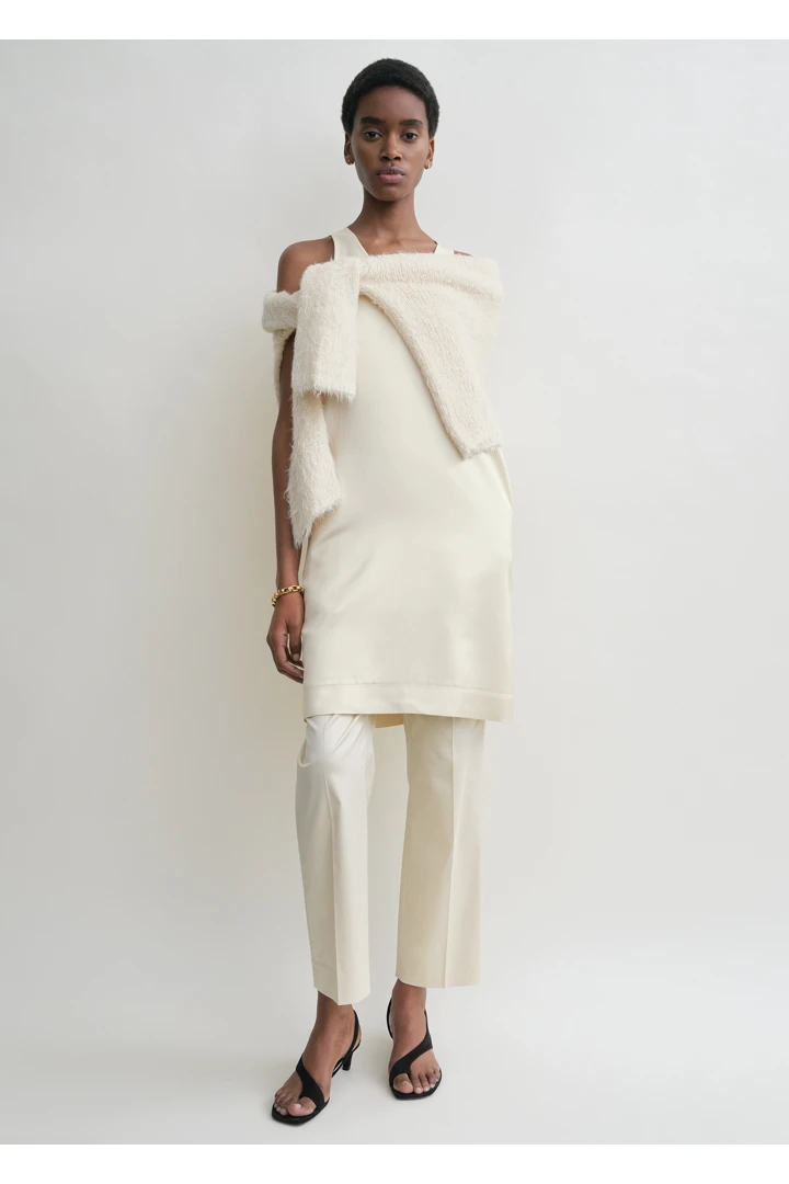 TOTEME 스쿠프-넥 드레스 에크루의 에크루컬러 0번쨰 이미지입니다.