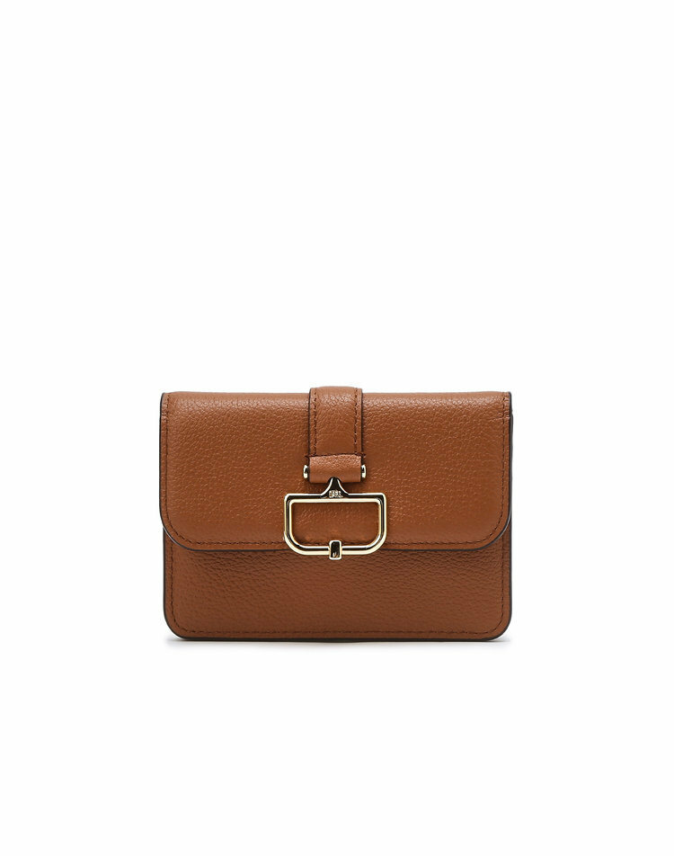 주식회사 LF [현대백화점] [H.Point Pay현대백화점카드5%즉시할인~03/29]닥스핸드백 DCHO5F552  버크백 샬롯 브라운 D장식 소가죽 카드지갑