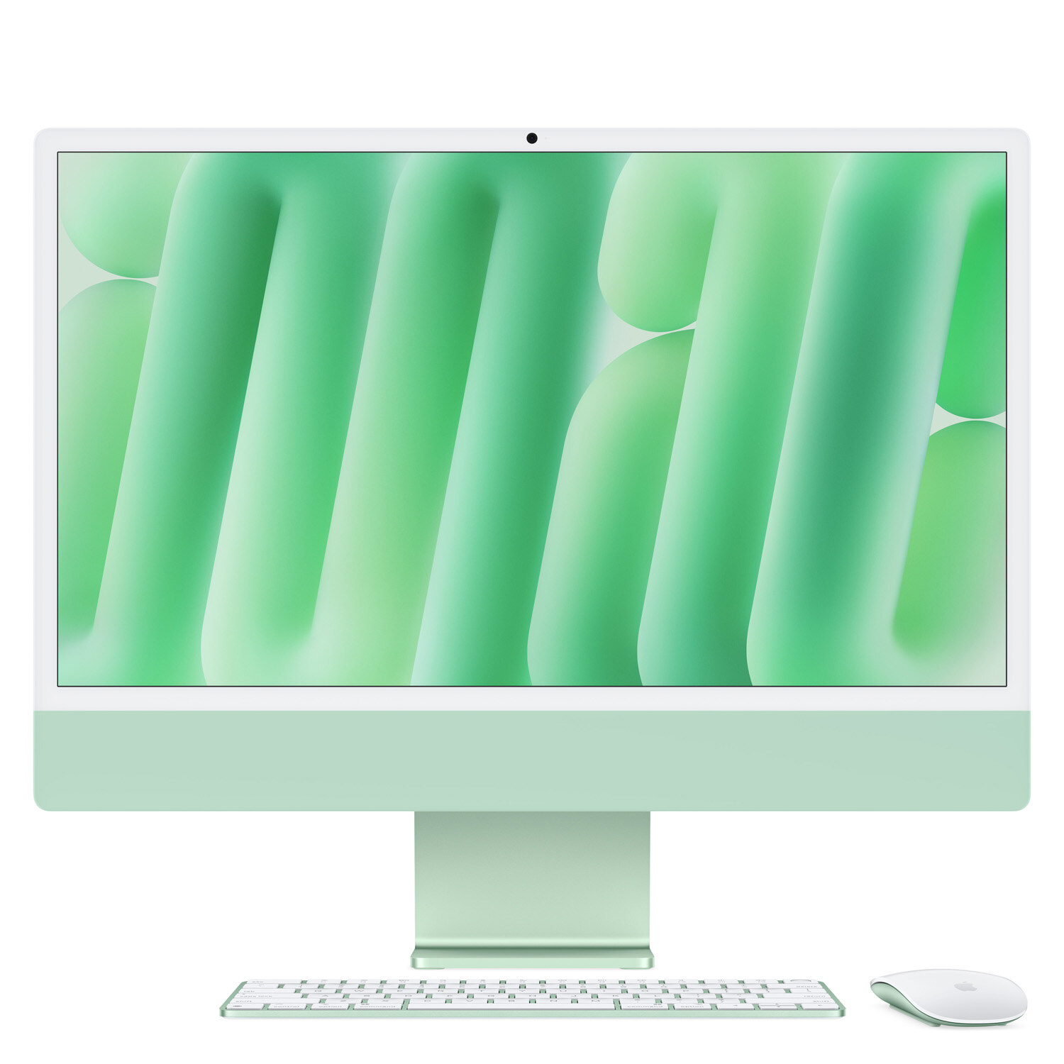 APPLE [현대백화점] iMac 24형 Apple M4칩 8코어CPU 8코어GPU 256GB SSD - 그린  MWUE3KH/A