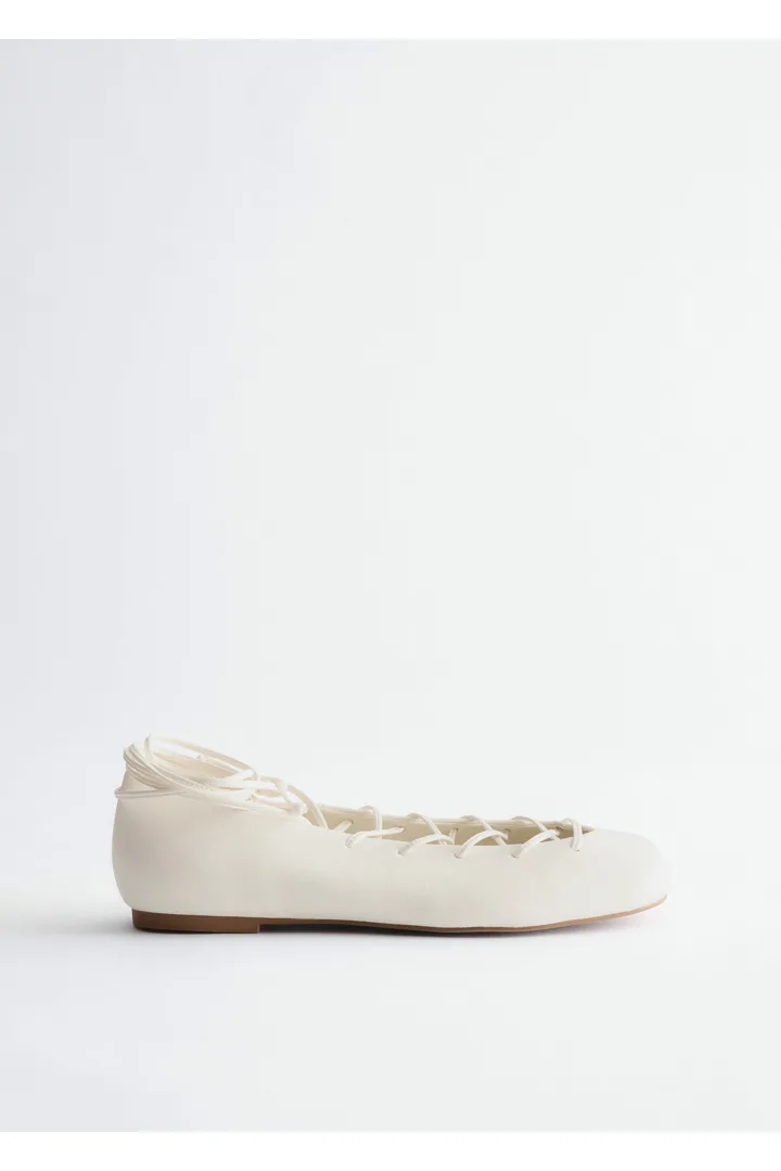 &OS image Style With default 3 of null in 레이스 업 레더 발레리나