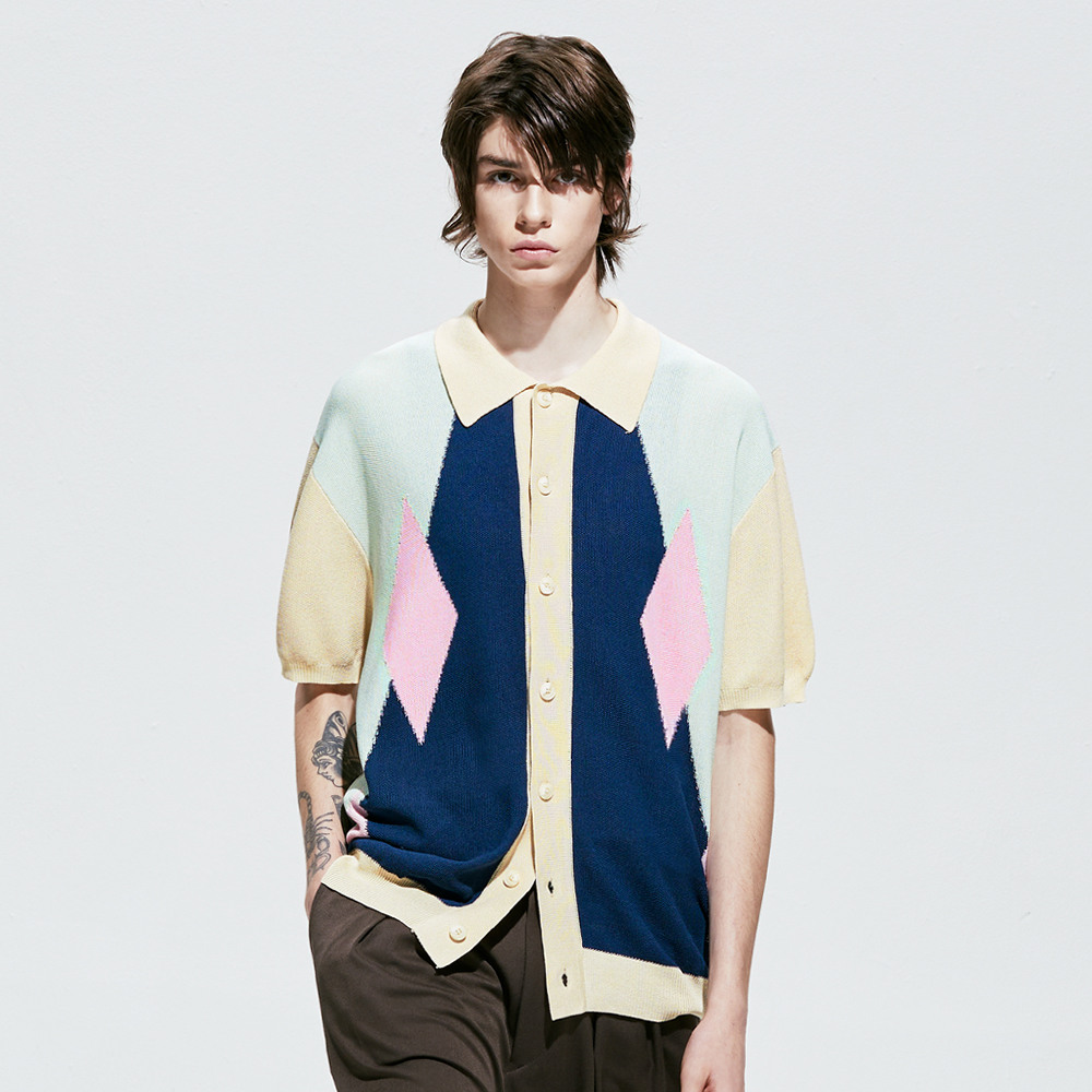 [현대백화점] SSY 포커다이아 하프니트 가디건 아이보리 23HOT-PK-KNIT-IVRY +할인쿠폰