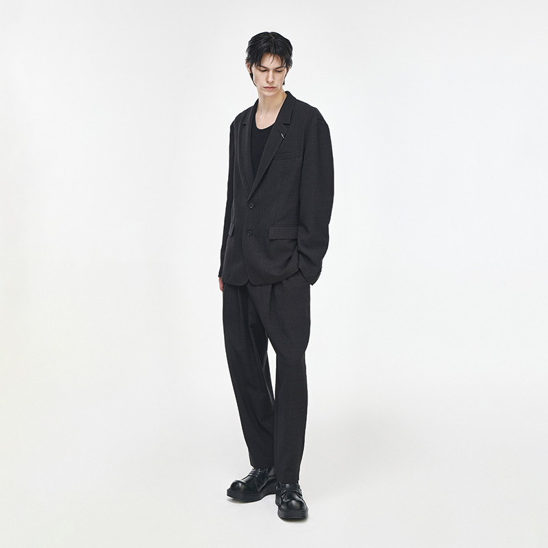 송지오옴므 아티저널 린넨 블레이저 SI3JK334BK 상품 이미지