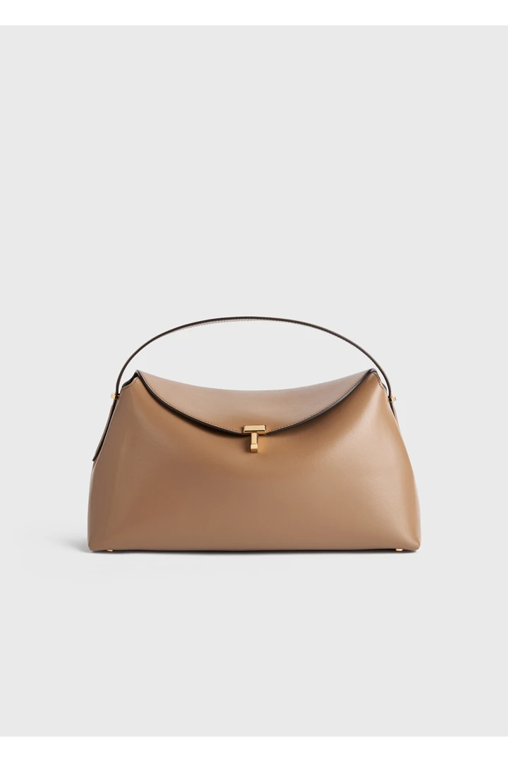 TOTEME 티-락 레더 탑 핸들 카멜의 카멜컬러 0번쨰 이미지입니다.