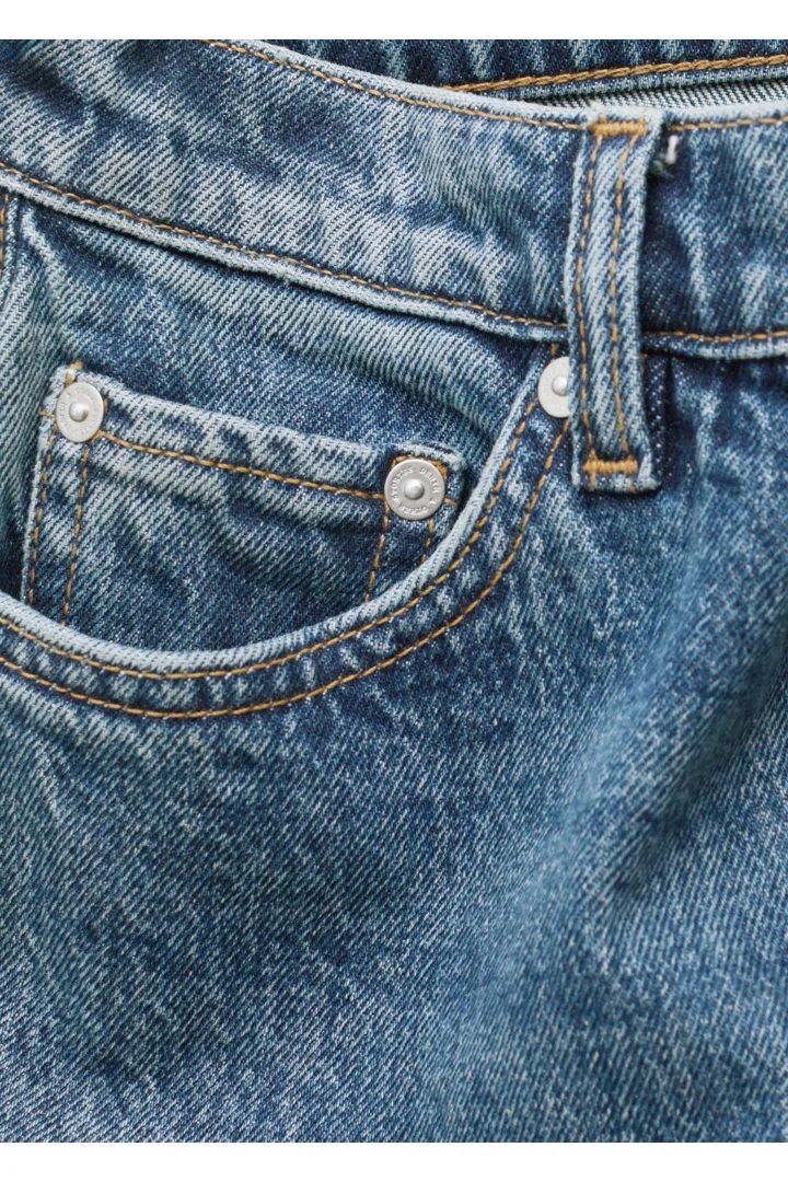 앤아더스토리즈 와이드 레그 진의 블루컬러 Detail입니다.