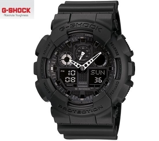 GA-100-1A1DR 범블비 시리즈 블랙 캐주얼 방수시계 상품 이미지