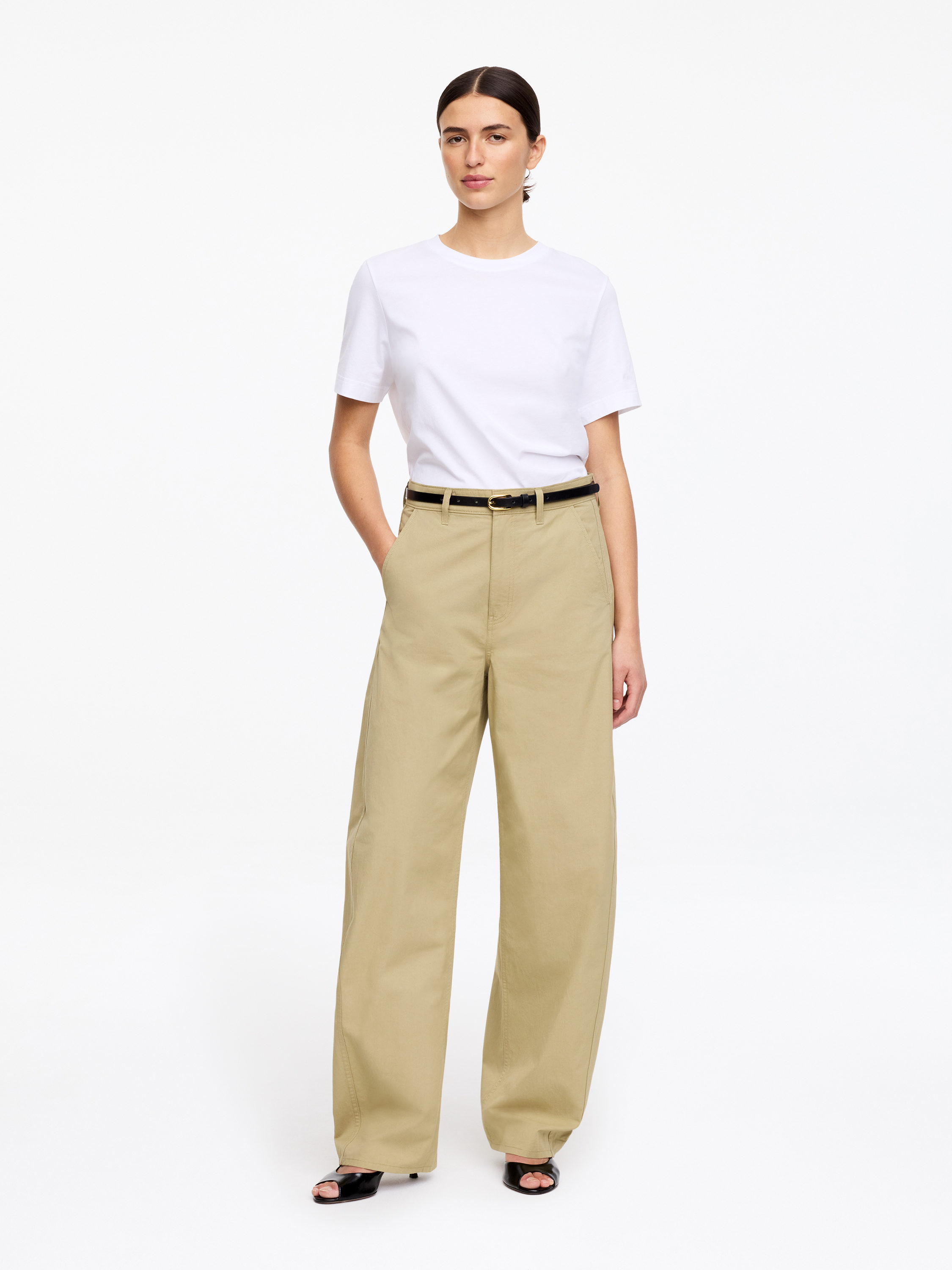 배럴 레그 트라우저