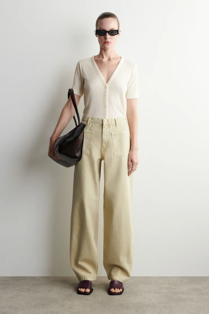 COS default image 23 of 옐로우 in 패치 포켓 스트레이트 레그 진